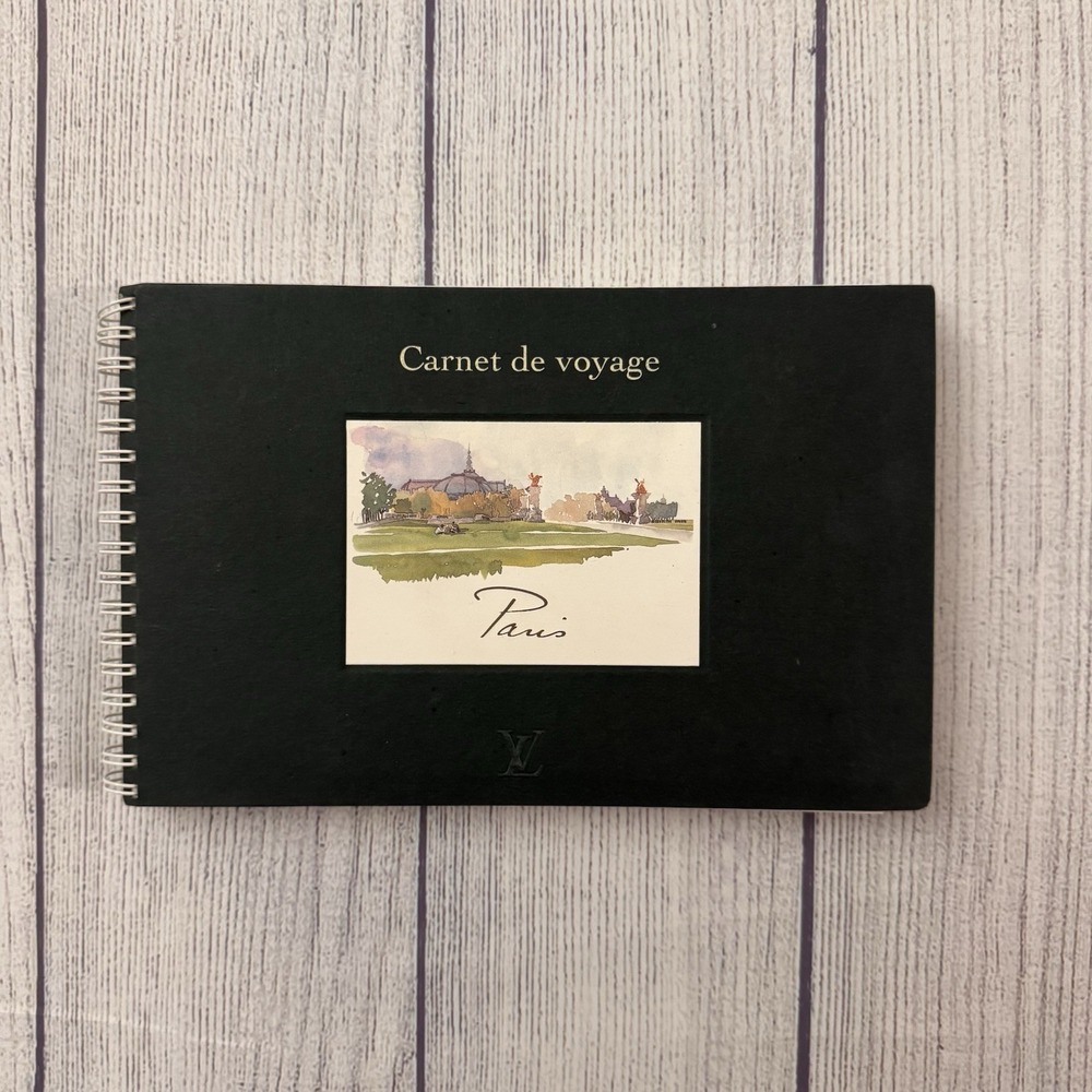 Louis Vuitton Carnet De Voyage Paris Sketchbook Pencil & Postcards 1994 Rare